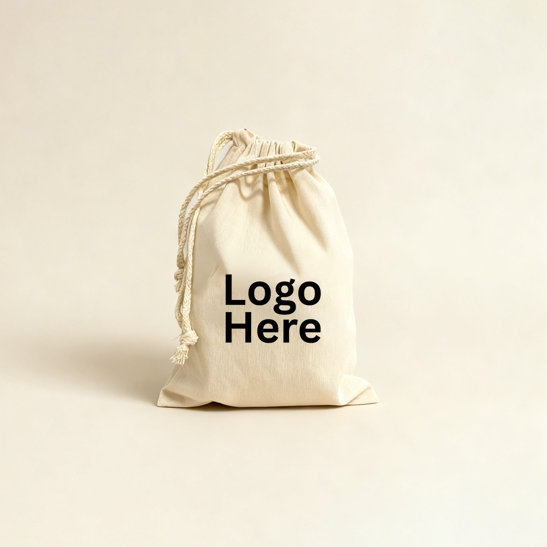 Custom Calico Drawstring Bags-2