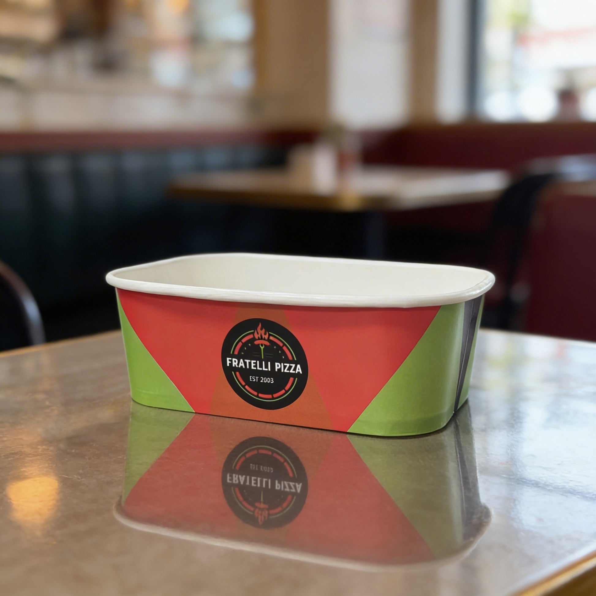 Custom Printed Rectangular Paperboard Bowls-2