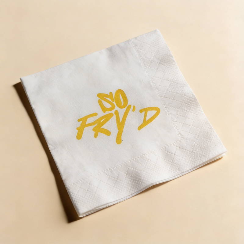 Custom Printed Lunch Napkins (One Colour)-zoom-