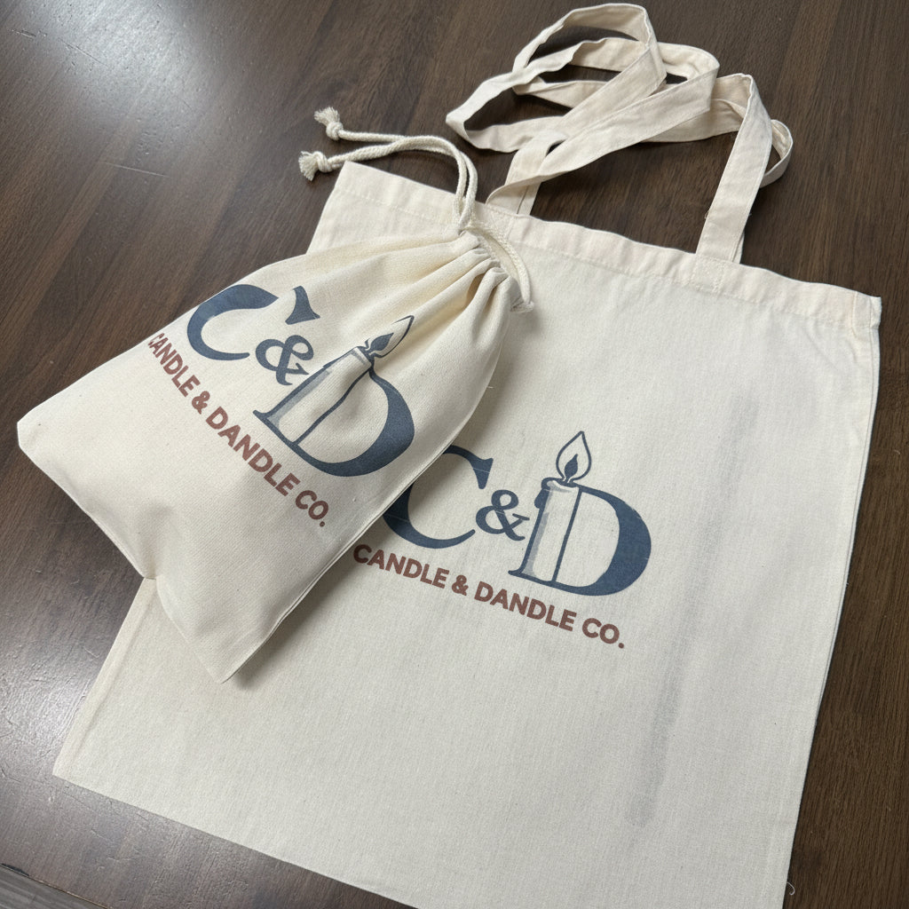 Custom Calico Drawstring Bags-4
