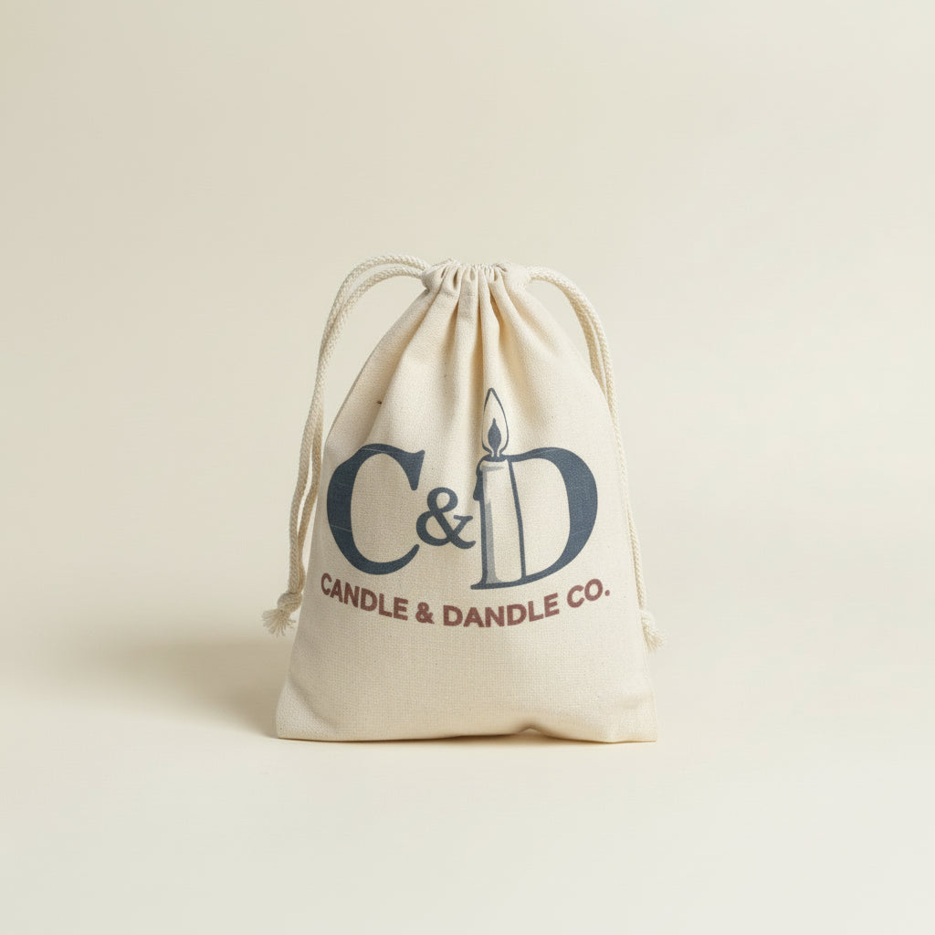 Custom Calico Drawstring Bags-zoom-1